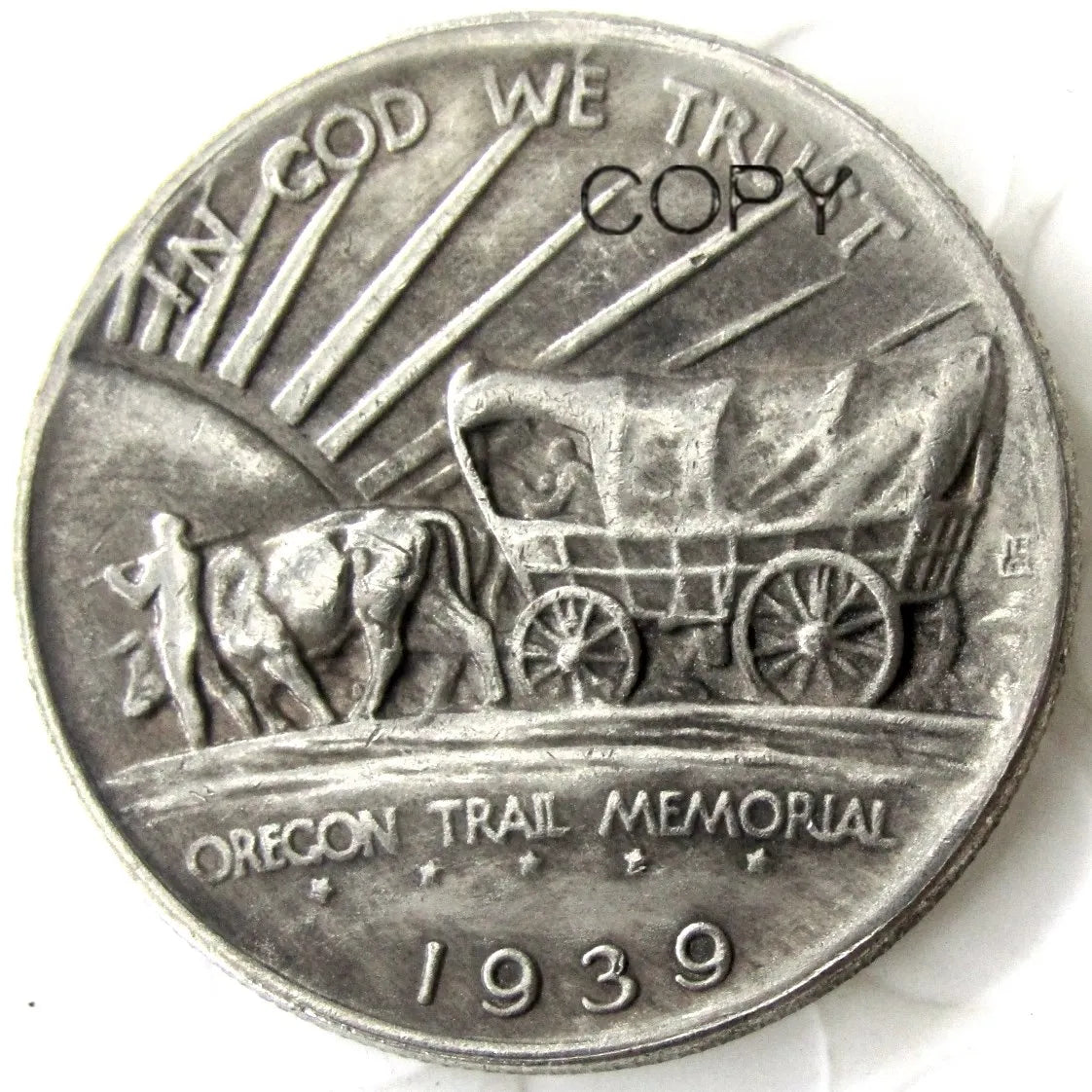 USA 1926-1939-PSD Oregon Commemorative Half Dollar Silver Plated Copy Coin