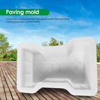 1-4PCS Home Garden Courtyard DIY Paving Mould Road Concrete Brick Carving Stone Path Paving Road Walk Maker Mold Imitation