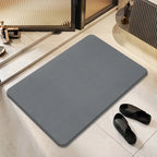 Stone Bath Mat Natural Diatomaceous Earth Shower Mat Super Absorbent Quick Drying Bathroom Floor Mat Grey Rug Easy To Clean 2024