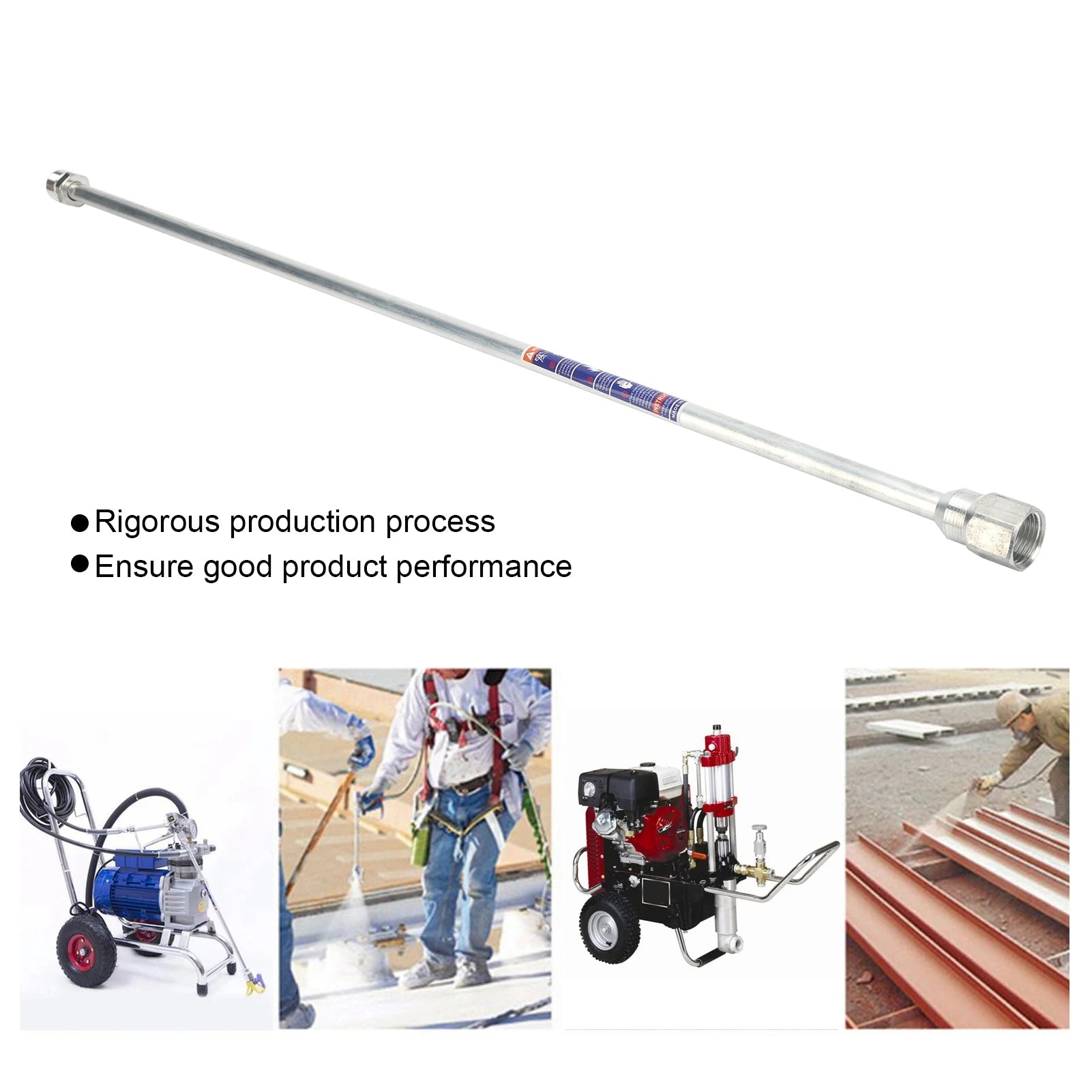 Sprayer Extension Rod Universal Paint Spray Gun Tip Pole Tool Manual Hardware Supplies