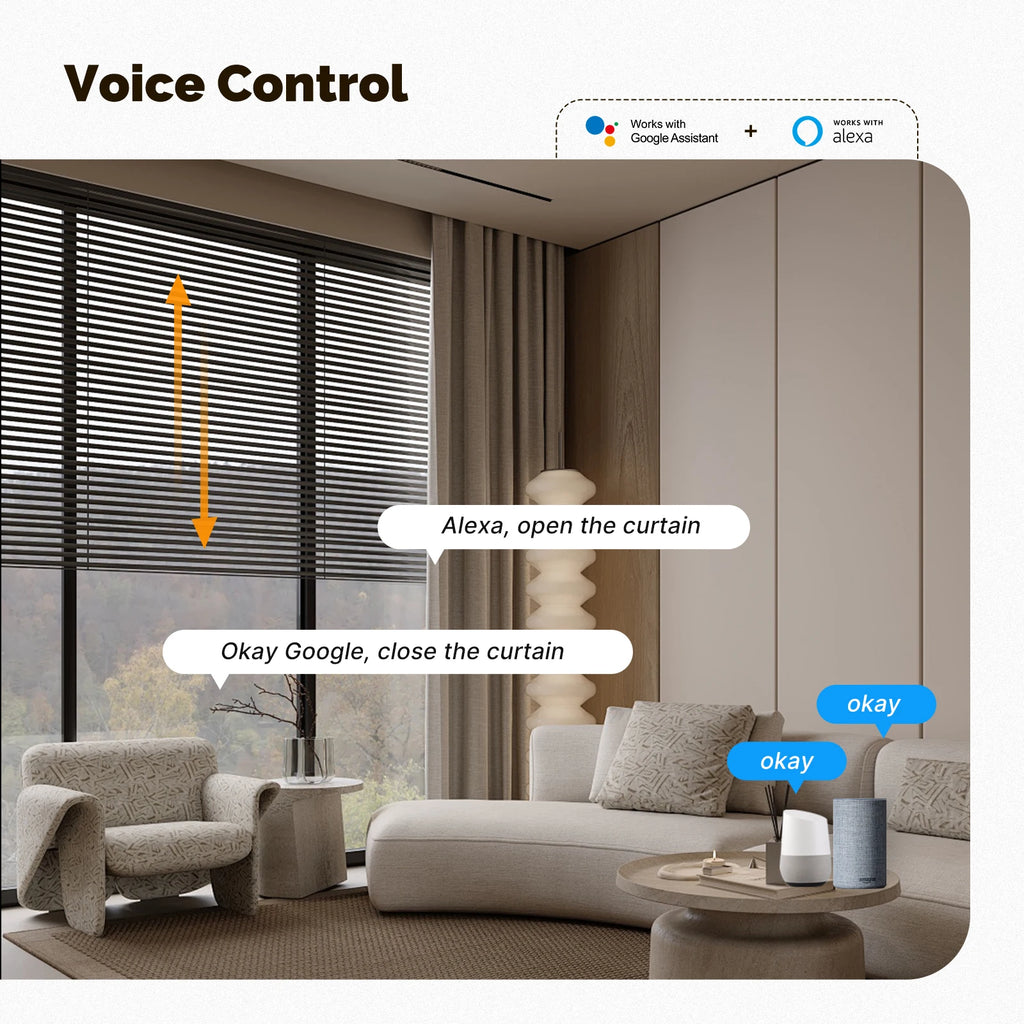 MOES Tuya Zigbee Chain Roller Blinds Smart Electric Curtain Shade Drive Motor Lithium battery  App Control with Alexa GoogleHome