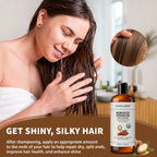 MAYJAM Pure Organic Moroccan Argan Oil Massage On Face, Hair, Body Sweet Almond Oil Cold Pressed USDA Certified 473ml Face Oil