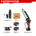 ONEVAN 8Inch Brushless Electric Chainsaw 4500W Cordless Electric Saw Rechargeable Woodworking Tool For Makita 18V Battery Pin