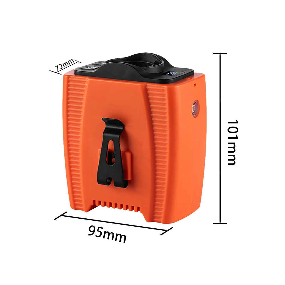 Portable Waist Fan Rechargeable 5 Speeds Wearable Belt Fan LED Digital