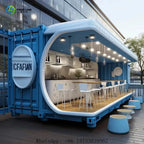 Customized Outdoor Kitchen Commercial Container Restaurant with Kitchen Transportable Container Store for Business Operations