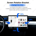 Newest for Tesla 2017-2024 Model Y Model 3 Swivel Holder Mount Highland Tilt Screen Rotating Bracket Kit Display Monitor Rotate