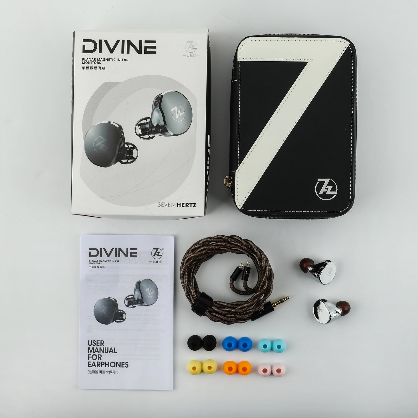 Pre -order 7Hz x Crinacle: Diablo/Divine Planar Magnetic Driver In-Ear Monitors with Premium Aluminum Shells & Detachable Cable