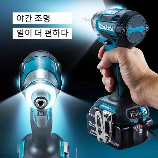 Makita-taladro electrico sin escobillas DTD173, taladro sin cable con Motor LXT BL de 18V, herramienta recargable