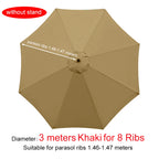 Parasol Replacement Cloth Outdoor Garden Banana Umbrella Cover Waterproof Sunshade Canopy For 6 Ribs/8 Ribs Parasol