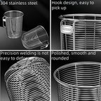 Kitchenism 304 Kitchen Chopstick Holder Organizer Hanging Wall Stainless Steel Tableware Drainer Fork Spoon Dishwasher Basket