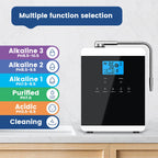 11 Plates Platinum Coating Alkaline Water Ionizer Machine Household PH