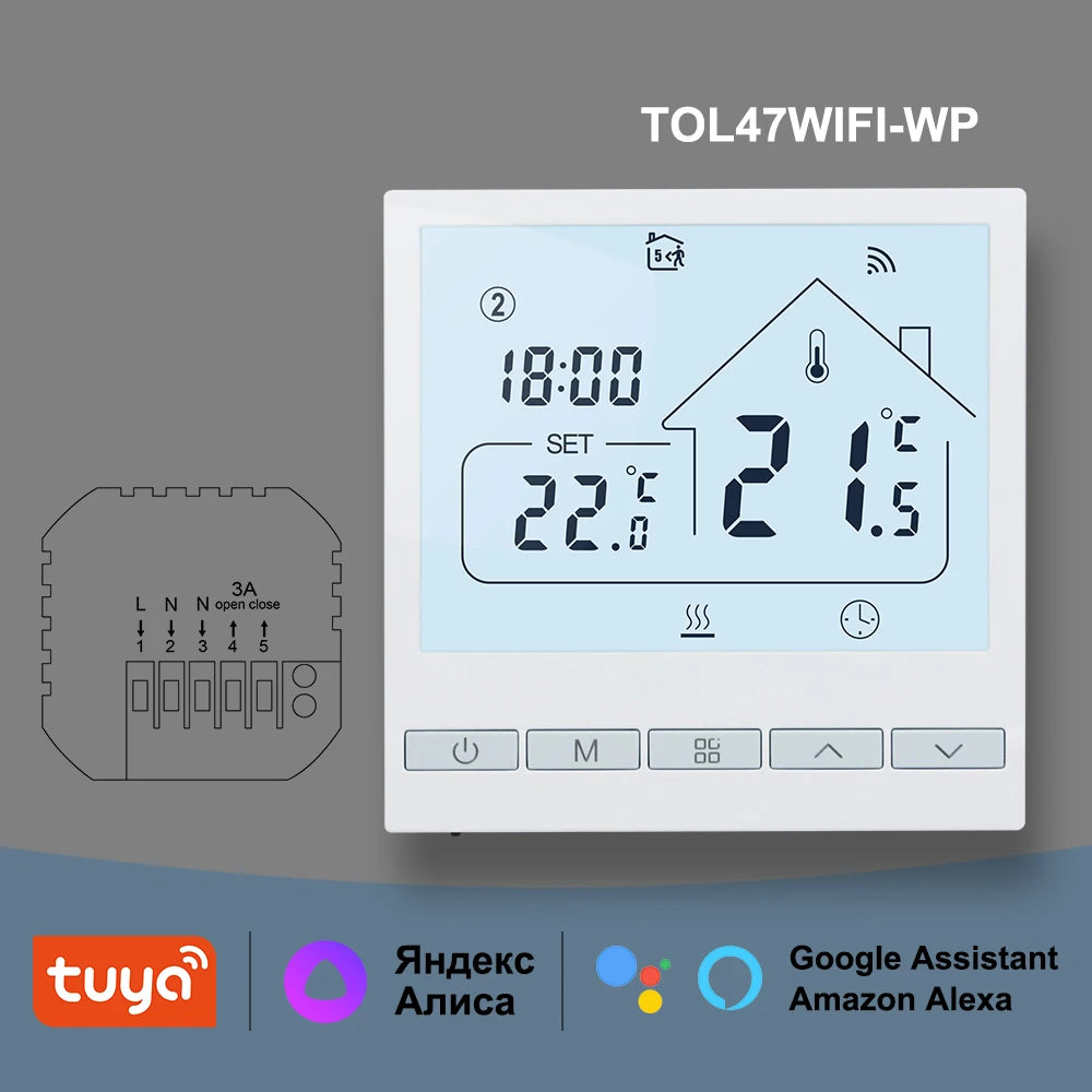 Beok 3A Water Floor Heating System for Smart WIFI Thermostat for Actuators Gas Boiler