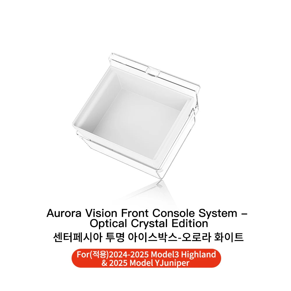 YZ For Tesla Model 3 Highland 2024 Model Y Juniper 2025 Storage Box Center Armrest Hidden Box Cup Holder Organizer Accessories