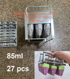 40pcs Stainless Steel Popsicle Mould Ice Lolly Mold For Popsicle Machine Fruit Shape DIY Ice Cream Molds With Sticks Holder
