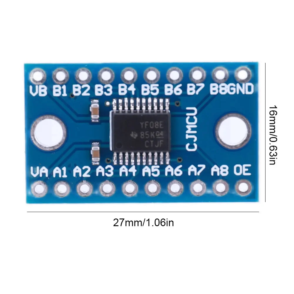 TXS0108E TTL Bi-directional Mutual Converter 3.3V 5V 8 Channel Logic Level Shifter Bi-Directional Module for Raspberry Pi