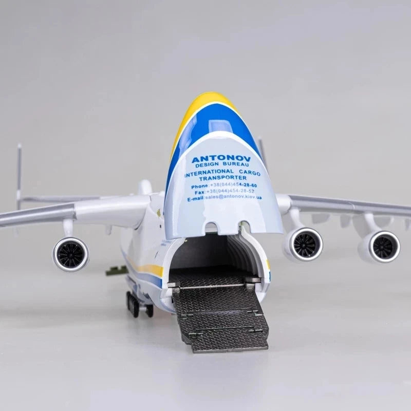 An-225 Antonov 1:200 Airplane Model Transport Scale Ukraine Painted Mriya Strategic Cargo Aircraft Diecast Model for Collection