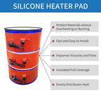 Custom Electric Oil Drum Silicone Heating Belt Silicone Band Drum Heater Silicone Rubber Heater Oil Gas Tank Metal Barrel Heater