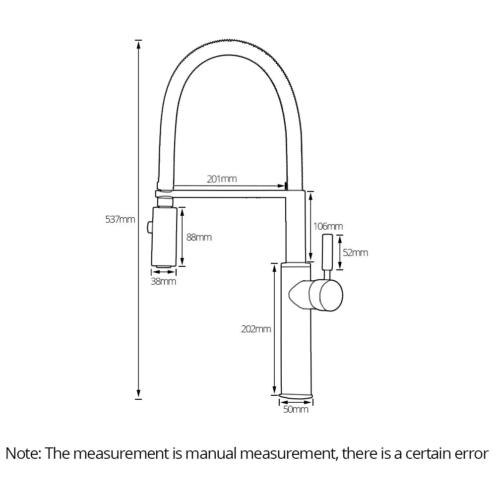 Brushed Gold Kitchen Faucets Brass Mixer for Kitchen Sink Single Lever Pull Out Spring Spout Tap Hot Cold Water 1036
