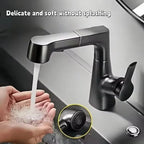 Bathroom Sink Faucet Lift Up Down Stream Sprayer Hot Cold Water Sink Mixer Wash Tap For Bathroom 360° Degree Rotation Tap