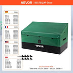 SucceBuy Outdoor Storage Box Patio Deck Box 100 /150 /230 Gallon Waterproof PE Tarpaulin Patio & Garden Furniture Home & Garden