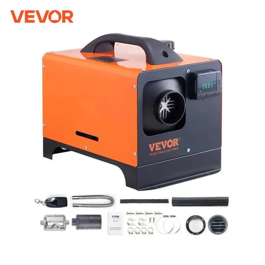 VEVOR 5KW Diesel Air Heater w/ Muffler & Remote for RVs & Trucks