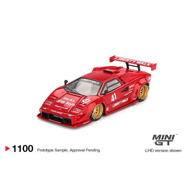 MINIGT 1:64 Lamborghini Huracán GT RONIN Countach 25th LBWORKS Alloy Die-Cast Car Model Collection Gift