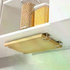 4PCS Kitchen Storage Rack Wall Mounted Pot Cover Rack Cabinet Bottom Cutting Board Rack Vegetable Board Storage Rack
