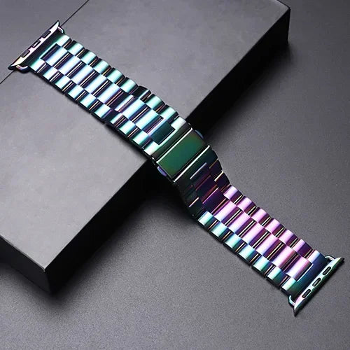 Stainless Steel Apple Watch Band - Metal Bracelet for 38-49mm Series 4-Ultra 2 | AlluCanFind