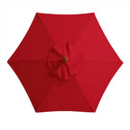 6 Bones Umbrella Replacement Canopy Without Stand 2m Parasol Umbrella Cover Waterproof UV Protection for Outdoor Beach Garden