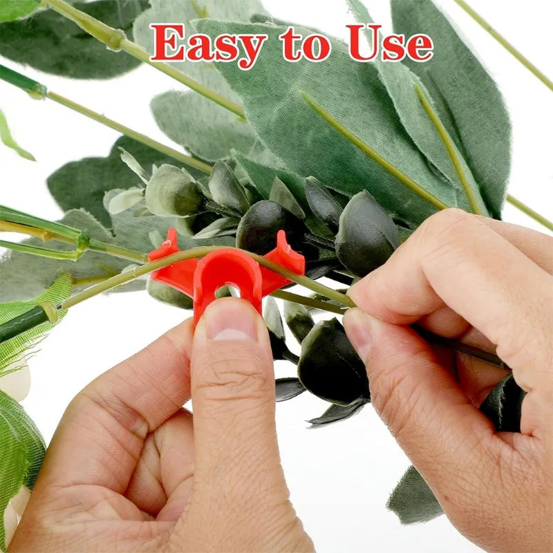 100/10Pcs Plant Clamp Bending Device Flower Vine Branches Plant Stem Training Clips Plant Growth Bender Control Support Clamps