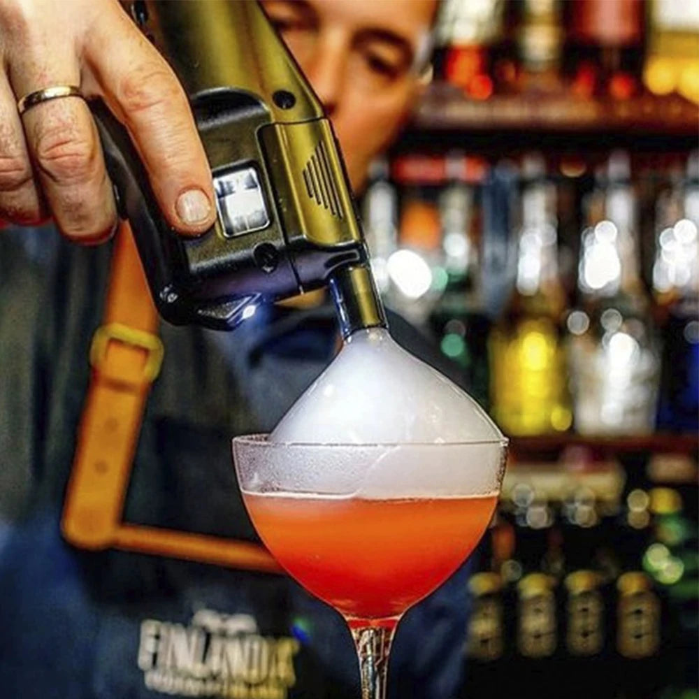Bar Wine Mixer Hand-Held Smoked Bubble Gun Smudging Machine Smoke Making Machine Cocktail Molecular Cuisine Bubble Machine