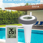 BRAND Digital Wireless Indoor Outdoor Floating Pool Thermometer Swimming Pool Bath Water Spas Aquariums Temp Monitor Time Clock