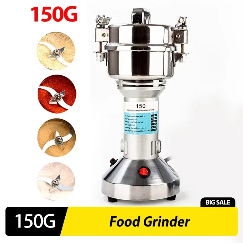 150G Grinding Machine Ultrafine Grinder Chinese Medicinal Materials Mill Home Mill Commercial Small Grains Miscellaneous Grains