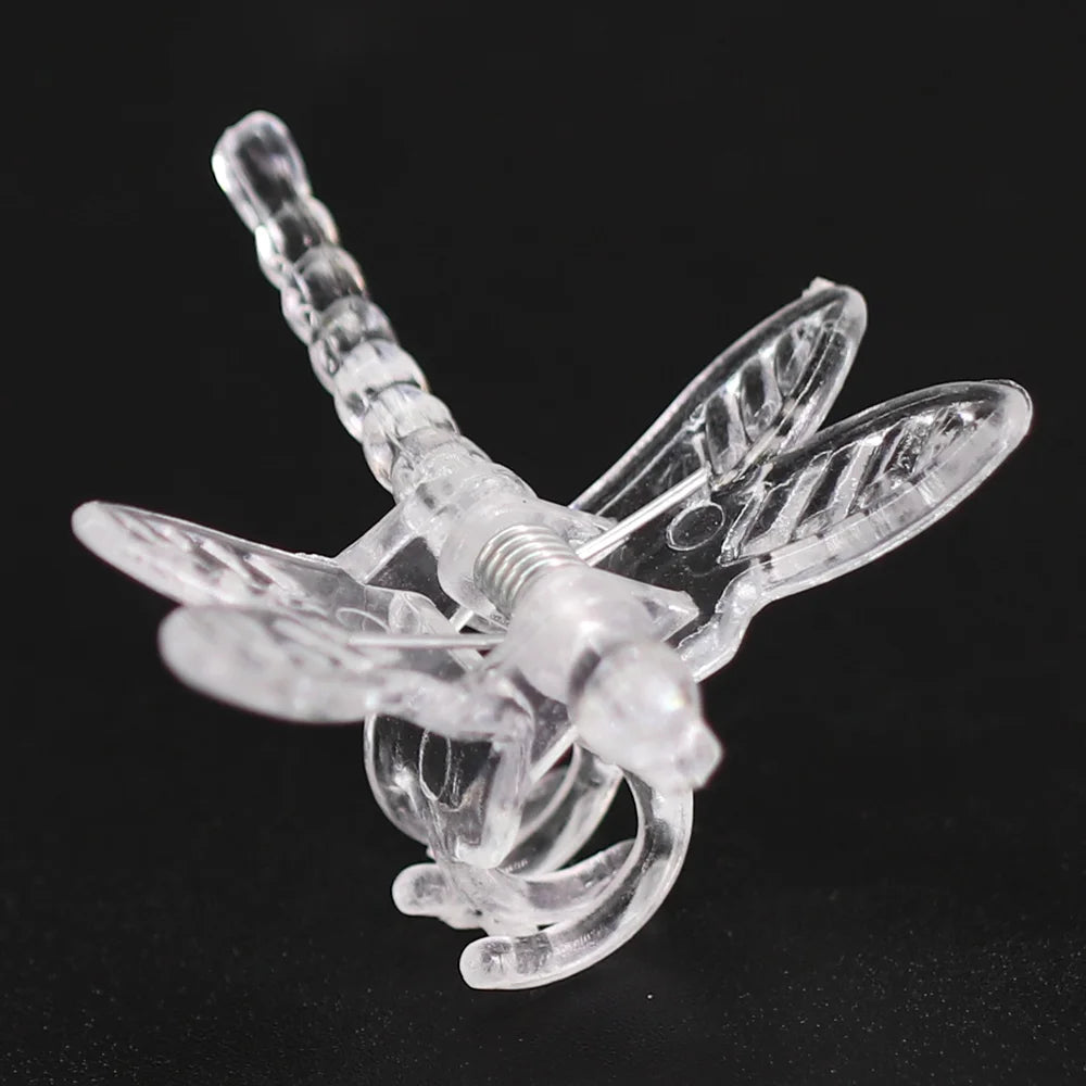 10-100PCS 36x36mm 4-Claw Dragonfly Clips Garden Plants Orchid Clamps for Fixing Climbing Vine Flower Stems Ornamental Decoration