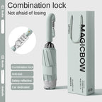 Fully Automatic Folding Password Lock Buckle Umbrella, Windproof, Enlarged Thick,Car Reverse Wind Resistant Umbrella Men Women