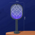 2-in-1 Mosquito Killer Lamp Multifunctional Angle Telescopic Mosquito Swatter Rechargeable Mosquito Swatter Electric Fly Swatter