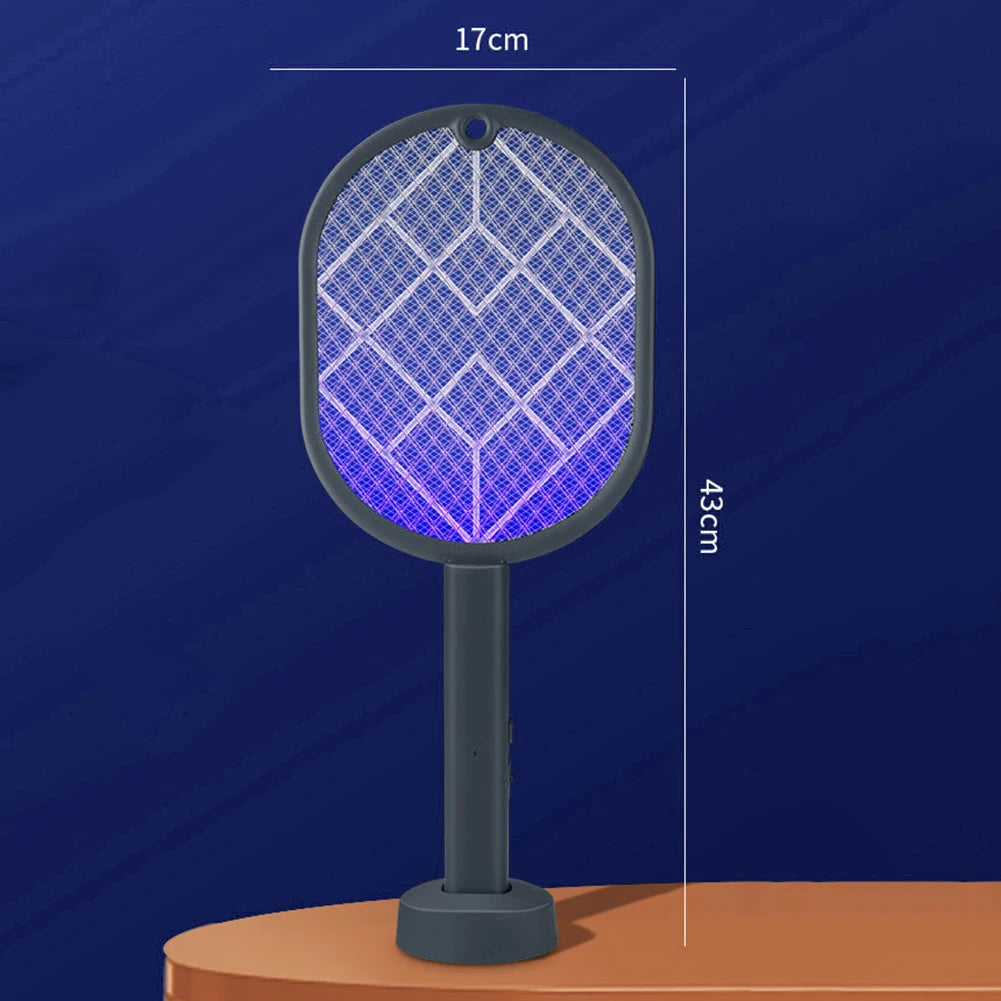 2-in-1 Mosquito Killer Lamp Multifunctional Angle Telescopic Mosquito Swatter Rechargeable Mosquito Swatter Electric Fly Swatter