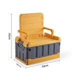60L Outdoor Storage Box Foldable Storage Box Car Camping Accessories Car Supplies Thickened Storage Box ﻿