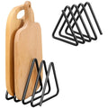 Sturdy Kitchen Storage Shelf , Heavy-Duty Metal Cutting Board Organizer-Space-Saving Kitchen Storage Rack with Triangular Design
