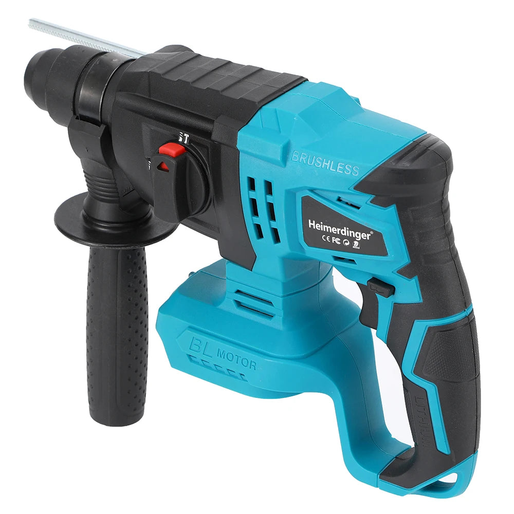 Cordless Brushless 1-1/8" SDS-Plus Rotary Hammer Drill-2-in-1 Multi-functional Heavy Duty Hammer Drill with Safety Clutch