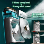 Mini 3 in 1 Air Conditioner Fan USB Desktop Cooler with Humidifier LED