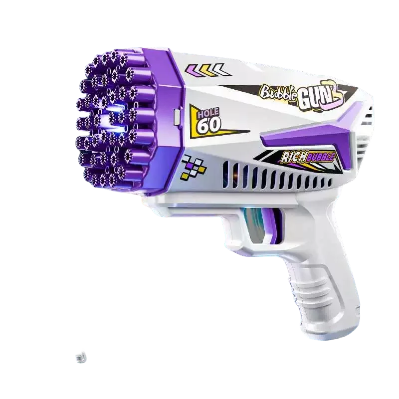 Large Capacity Automatic Bubble Gun with LED Lights - Rechargeable Fun! | AlluCanFind