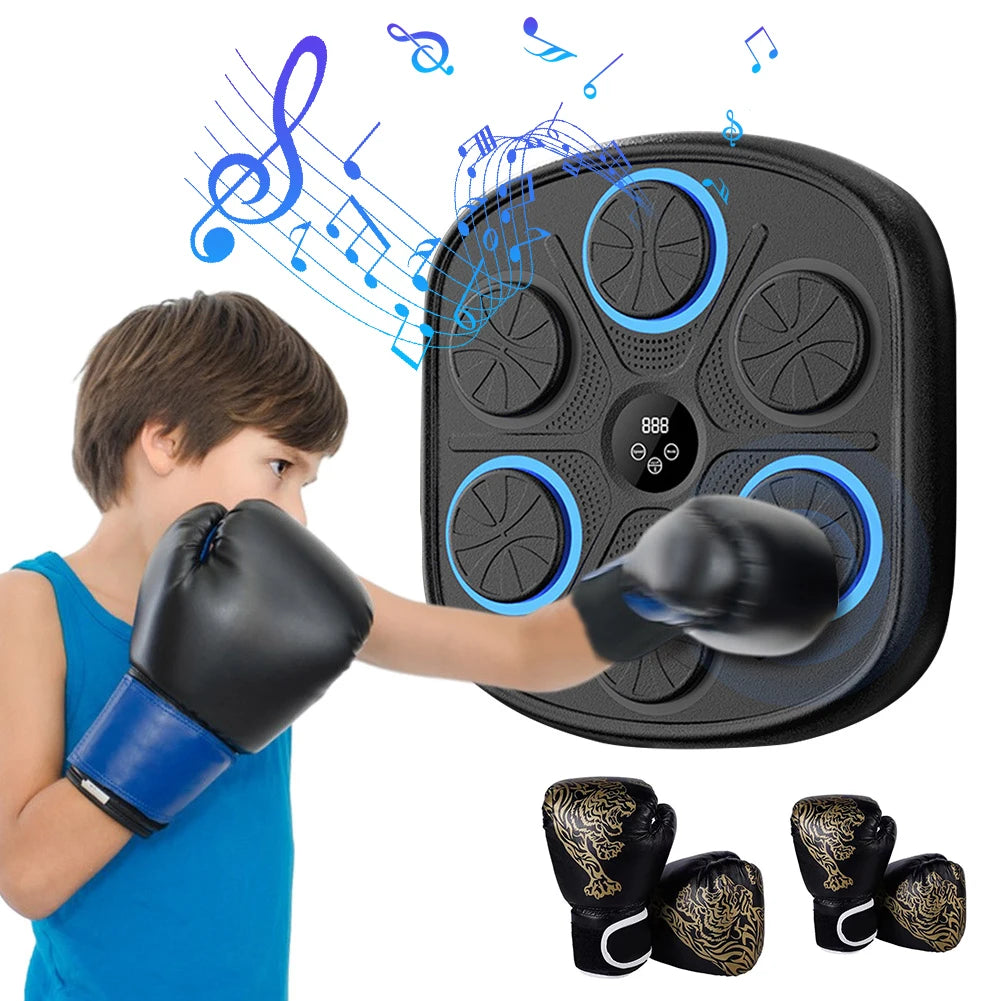 Smart Music Boxing Machine Boxing Training Punching Equipment BT Link Boxing Target Workout Machine Pad for Kids Adults Exercise