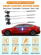 Hawknavi  Electric Suction Door Lock For Tesla Model Y Model 3 Highland with Soft Cose Anti Pinch Super Silence DIY Installing