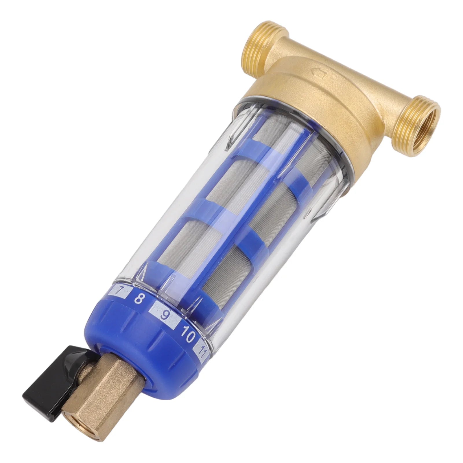 Pre Filter Purifier Whole House Spin Down Sediment Water Filter Central Prefilter System Backwash Stainless Steel Filter Mesh