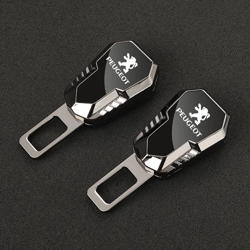 Car Seat Belt Clip Extension Plug Metal Seat Belt extension For Peugeot 206 307 308 3008 207 208 407 508 2008 5008 107 106 205