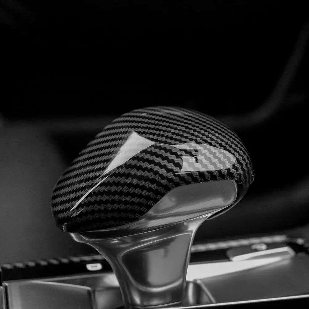 For Kia Stinger GT-line GT1 Console Gear Shift Knob Cover ABS Carbon Fiber Trim Car Interior Accessories 2018-2023