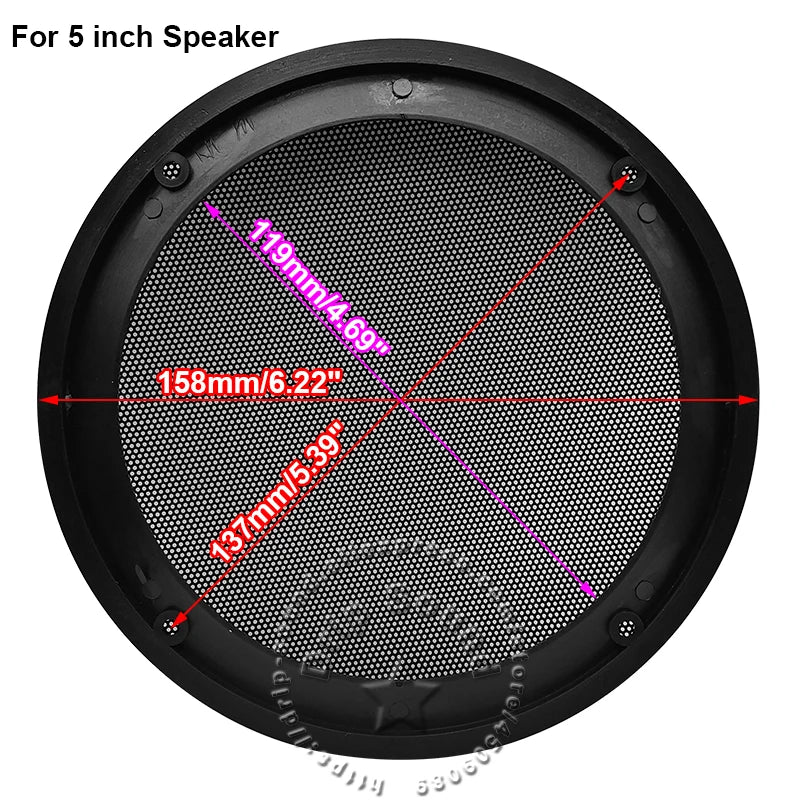 For 4"/5"/6.5"/8"/10" Inch Speaker Conversion Net Cover Car Home Audio Decorative Circle Metal Mesh Grille Protection 16E