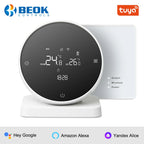 Beok Wireless Thermostat for Gas Boiler Tuya Smart WIFI Temperature Controller with Receiver Battery Thermoregulator Alice
