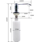 Round Head 350ml Liquid Soap Dispenser Kitchen Bathroom Sink Soap Dispenser Kitchen Sink Cleaning Accessories Soap Dispenser